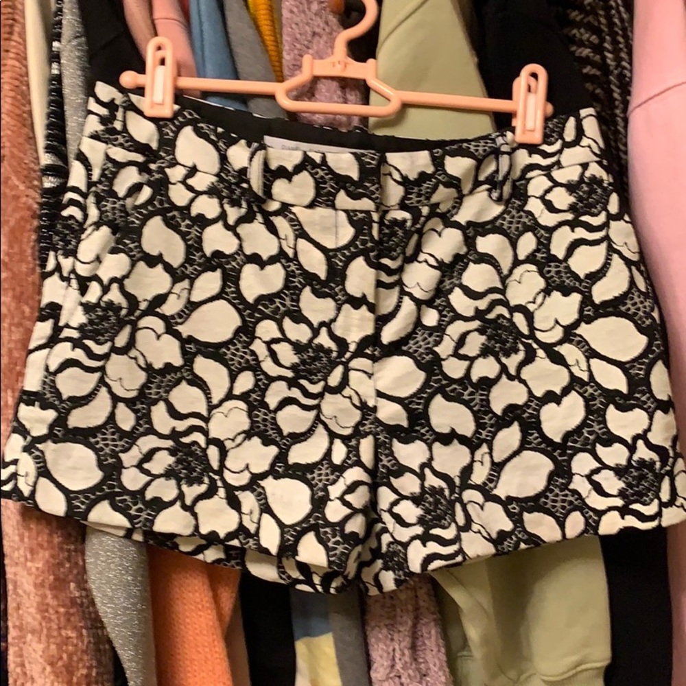 Diane von Furstenberg floral shorts